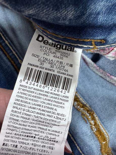 Desigual boho rifle s mandala výšivkou veľ 30, desigual,30