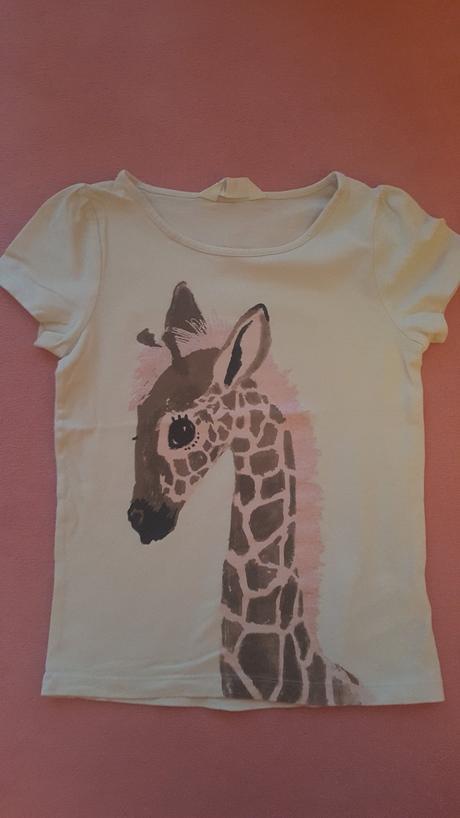 Tricko so zirafou, h&m,128