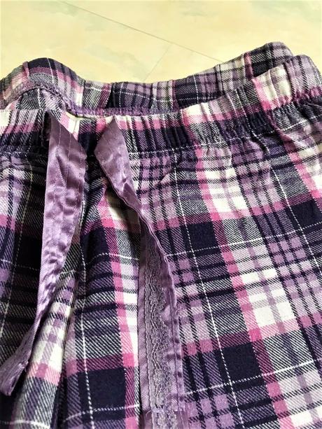 Flanelové teplé pyžamové nohavice, xl