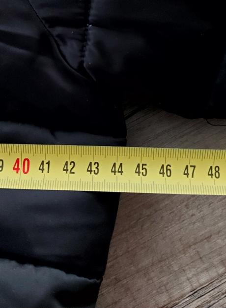 Čierna bunda divided, h&m,38