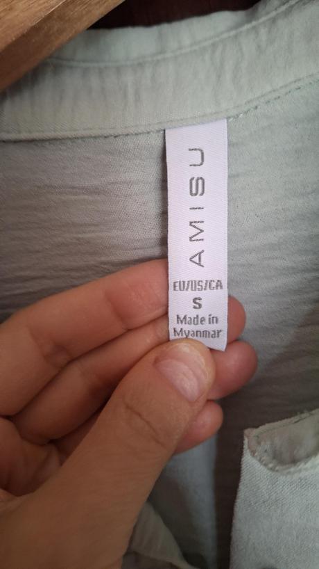 Mentolovo zelená blúzka s, amisu,s