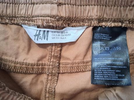 H&m, pompdelux bavlnené nohavice, h&m,104