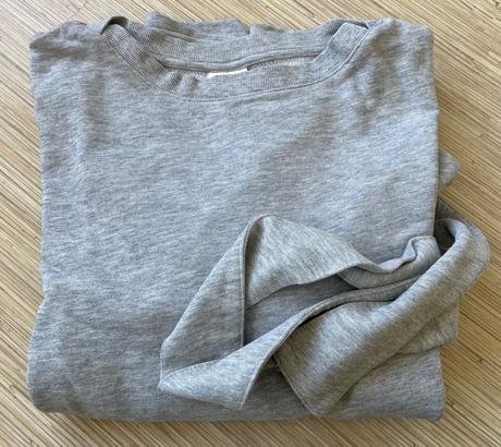 Svetloseda mikina so snurovackou, m