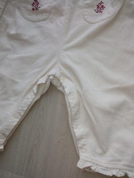 Nohavice menčestrové na traky s kvetmi h&m, h&m,80