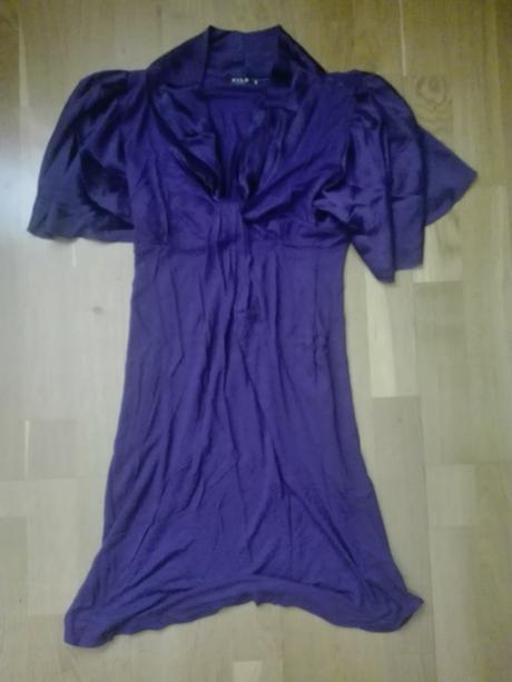 Fialové šaty zn. vila č. s, s