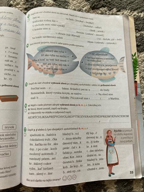 Vybrané slová v obrázkových príbehoch, 