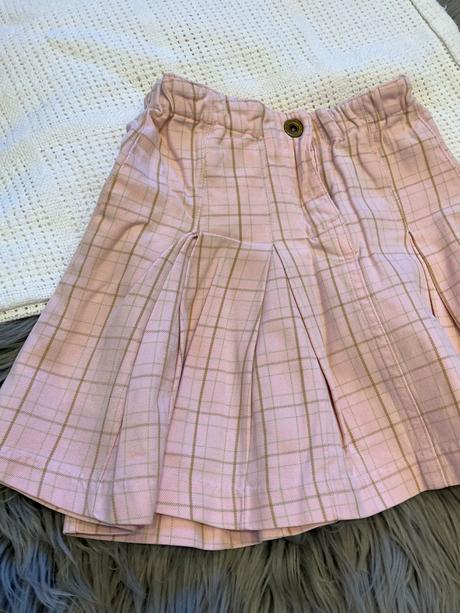 Dievčenská kockovaná skladaná sukňa h&m (5-6 r.), h&m,116