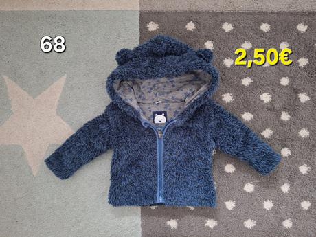 Tepla teddy mikina 68, 68