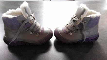 Detské kožené topánky znač. kids s ovčou kožušinou, 21