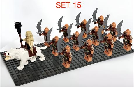 Figúrky pán prsteňov 5 typ lego, nové,