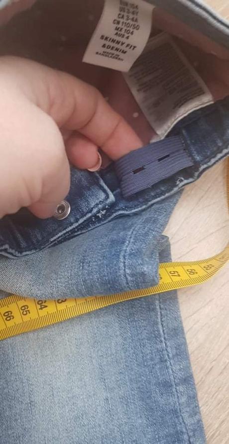 Rifle skinny fit podšité, denim,104
