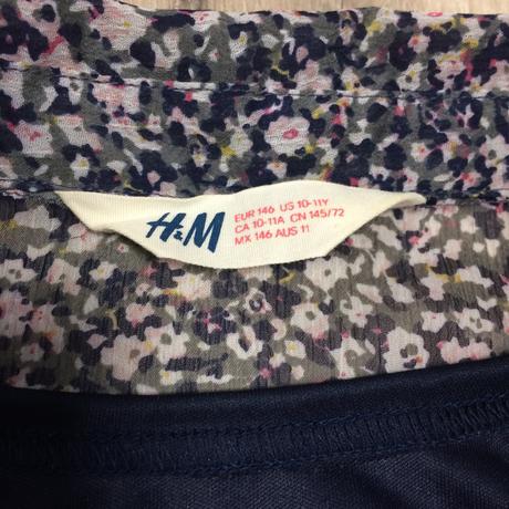 Šaty košeľové dievčenské h&m č.146, 10-11y, h&m,146