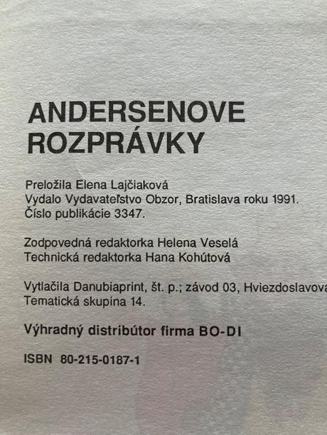 Hora víl a iné rozprávky andersen (1991), 
