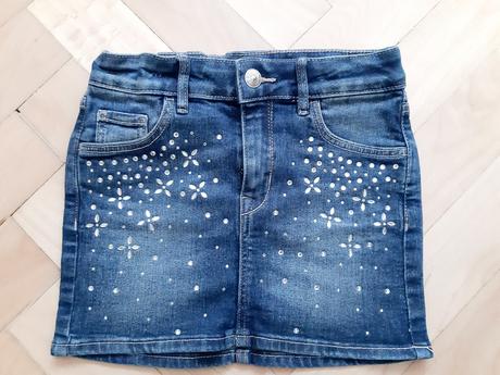 Dievčenská rifľová sukňa, h&m,122