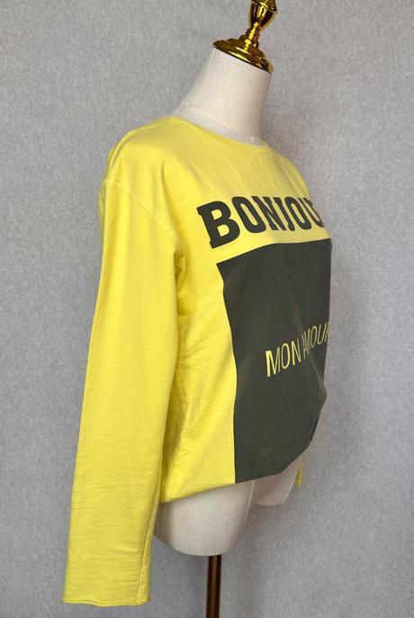 Ležérne tričko bonjour mon amour, pull&bear,s