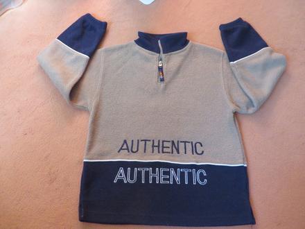 Fleesová mikina cez hlavu - veľ. 134/140, 134