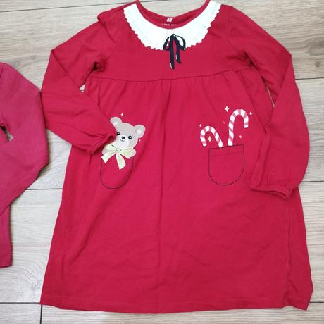 Šaty vianoce 110/116, h&m,116
