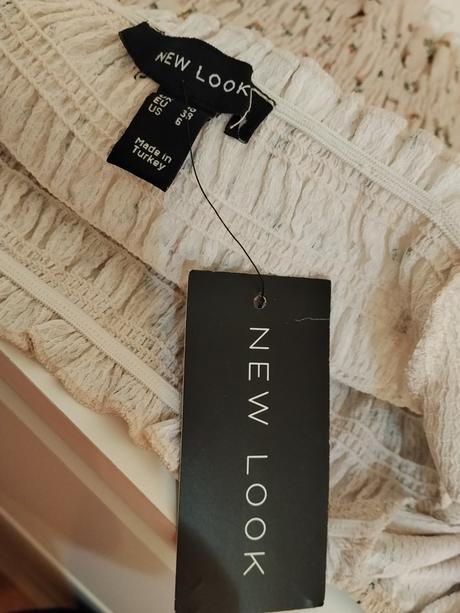 Romantický riasený top new look púdrová ružová, new look,38 / m