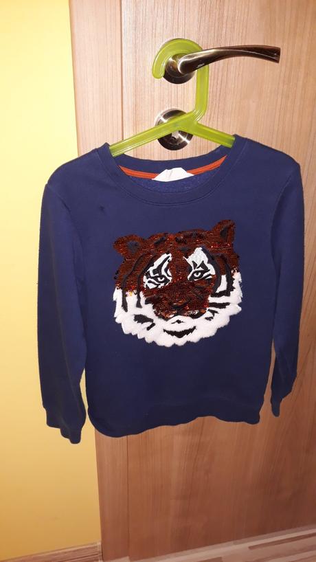 Chlapčenská mikina s flitrami h&m 122/128, h&m,128