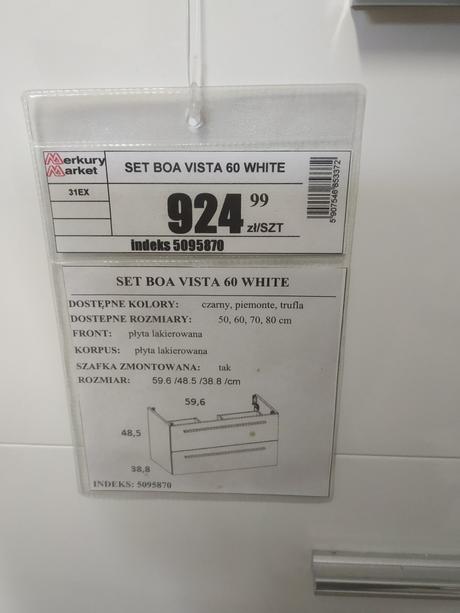 Umývadlo so skrinkou do kúpeľne, 