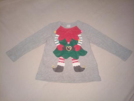 Krasne vianocne tricko zn. h&m, 98