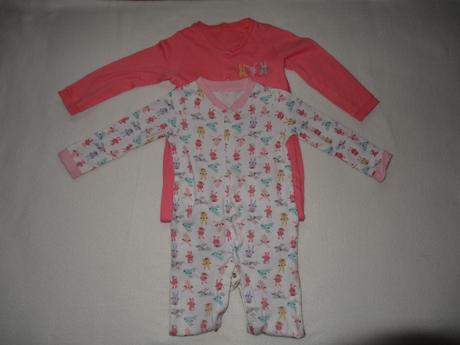 Jednodielné  bavlnené pyžamká 2 kusy, f&f,80