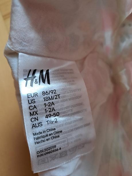 Letný klobúk 3ks 86/92, h&m,86