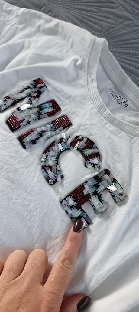 Biele tričko s aplikáciou, reserved,164