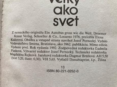 J.m.simmel-autobus veľký ako svet-prvé vyd.1992, 