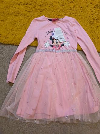 Ružové minnie šaty 122, 122