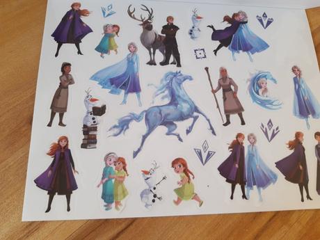 100 opakovane použiteľných samolepiek ľadové kráľo,