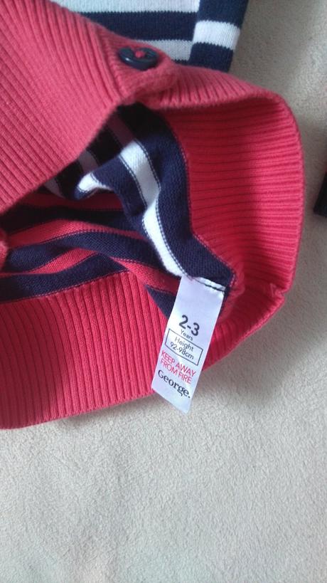 Farebný bavlnený, veselý svetrík so srdieckami, george,92