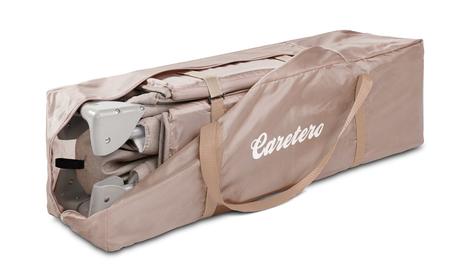 Caretero cestovná postieľka basic plus beige, šírka (cm): 60,dĺžka (cm): 120