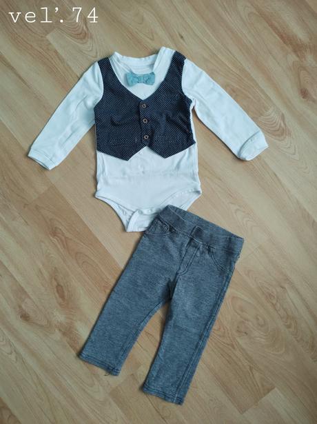 Body + legíny, h&m,74