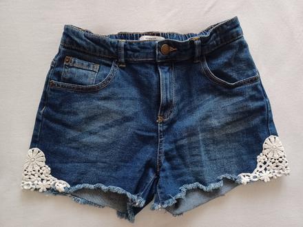 Dievčenské riflove kraťasky, reserved,158