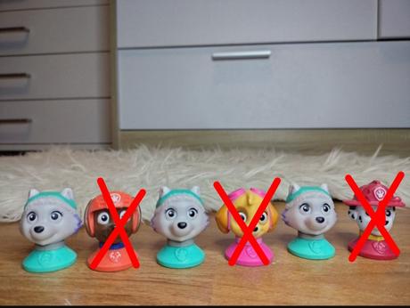 Paw patrol postavičky, pečiatky,
