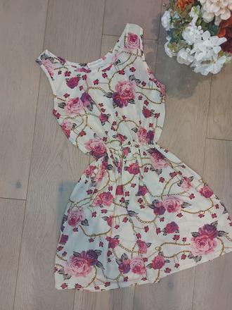 Kvetinové ľahké šaty- top stav, xs
