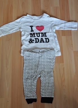 Dvojdielne pyžamko 2-4 mes., h&m,62