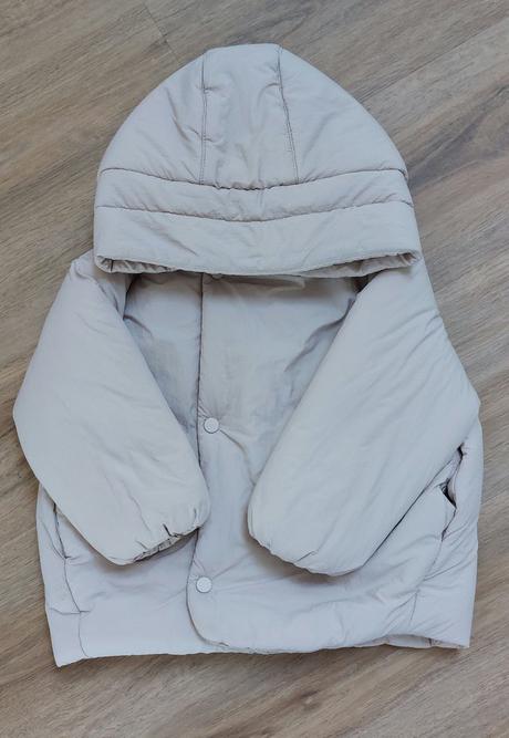 Zimná bundička s kožúškom, zara,104