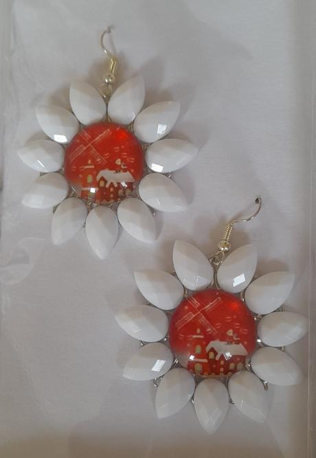 Handmade náušnice vianočné, 