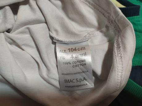 Súprava, tričko a kraťasy 104 s poštou, primigi,104