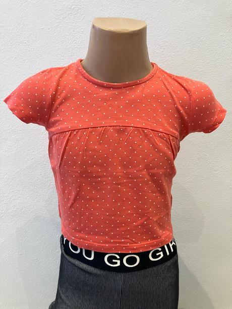 Dievčenské bodkované tričko f&f (86), f&f,86