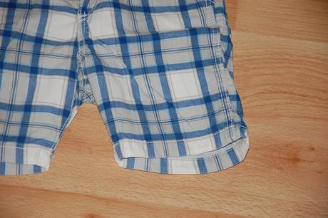 Kárované šortky, h&m,86