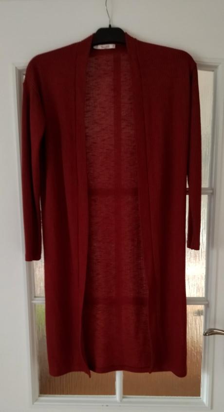 Bordový kardigán pull & bear, pull&bear,s