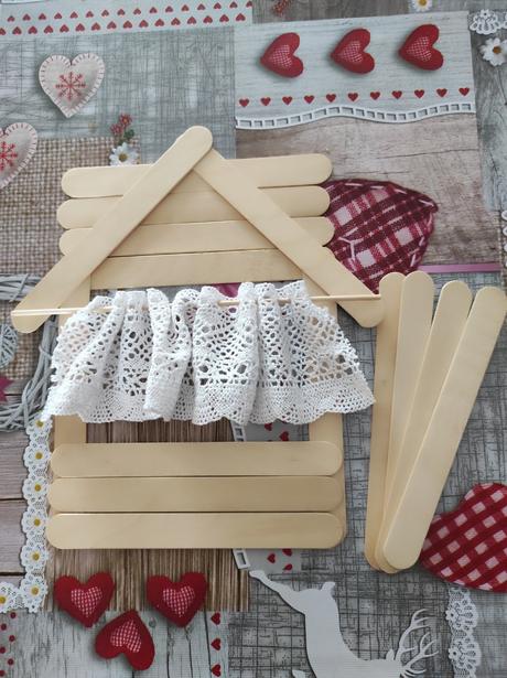 Sada na dreveny domcek, dekoracia, 