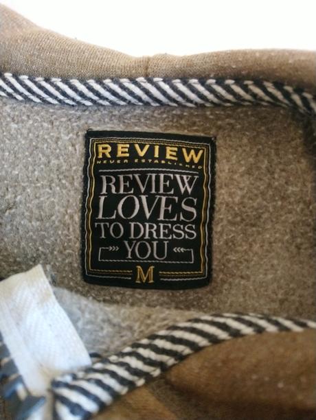 Pánska hnedá mikina s kapucňou, review, m, review,m