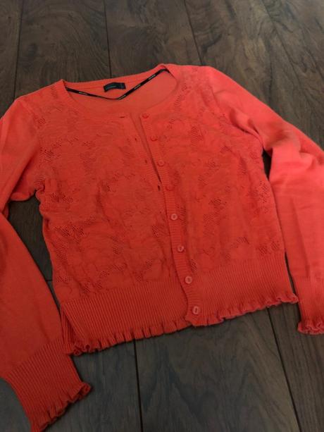 Krásny oranžový svetrík vero moda, vero moda,m