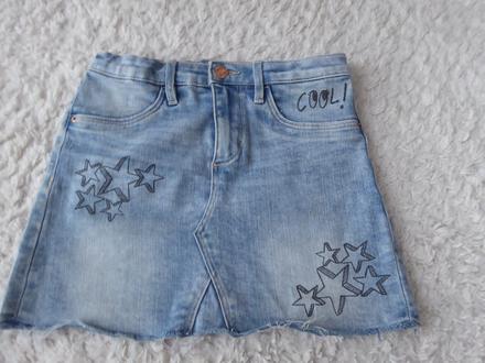 Rifľová sukňa h&m, h&m,134