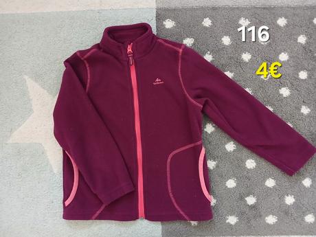 Flisova mikina 116, quechua,116