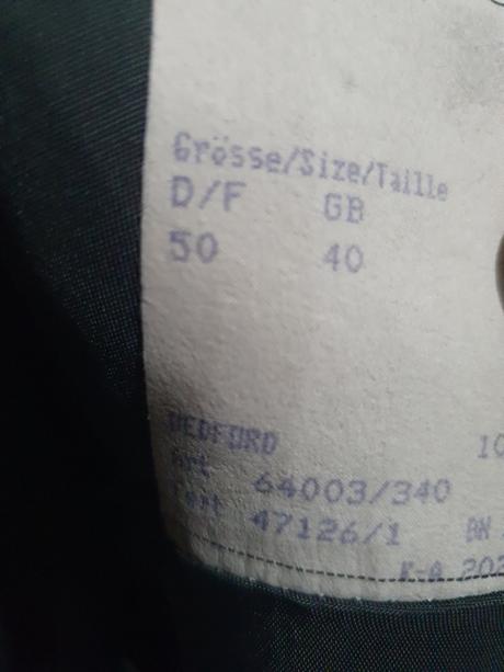 Predám pánsky oblek, 50